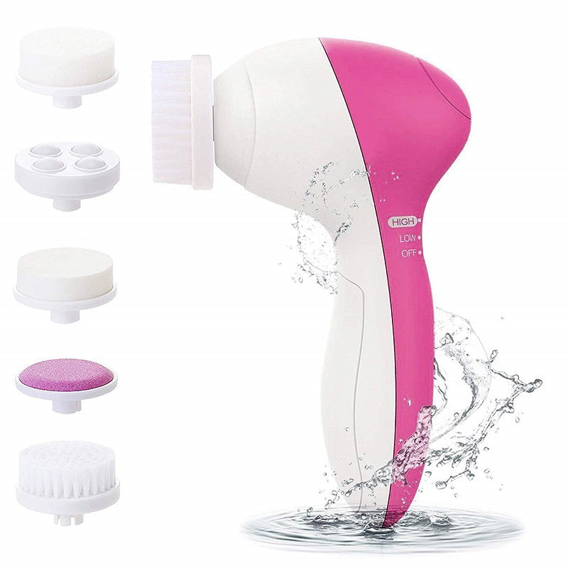 5 in 1 Facial Skin Cleansing and Exfoliation Brush